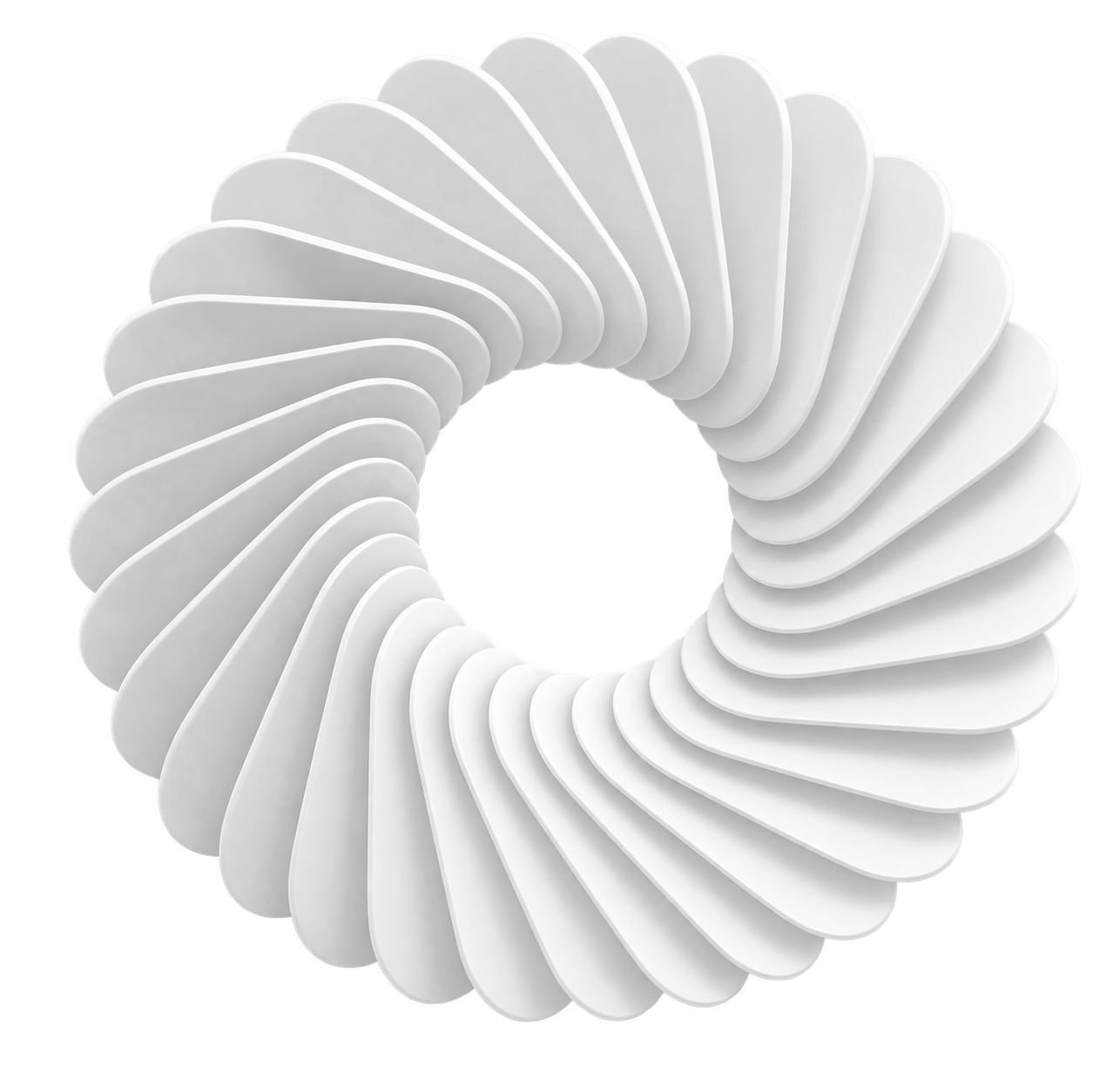 3D Leaves Circle
